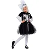 Image de déguisement squelette tutu fille - 7/9 ans - noir - unimasa 206315