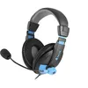 Image de NGS MSX 9 Pro - Micro-casque - circum-aural - filaire - jack 3,5mm - isolation acoustique - bleu