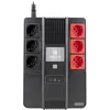 Image de OFF LINE onduleur NGS FORTRESS BUNKER 600VA (360W) avec batterie de secours 12V/7- AVR function -6 prises Schuko- 3 avec batterie