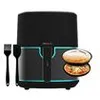 Image de Cecotec Friteuse à Air sans Huile de 5,5 L Cecofry Fantastik Inox 5500 Pack. 1500W, Technologie PerfectCook, 9 Modes de Cuisson, Tactile, Réglable 80-200ºC, Cuisson jusqu'à 60 min, Pack d'Accessoires