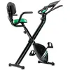 Image de Cecotec Vélo d'appartement pliable avec dossier DrumFit X-Bike Neo Pro écran LCD, résistance magnétique variable, selle confort et poignées latérales, support pour tablette et roues