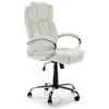 Image de Fauteuil de Bureau à Hauteur réglable et inclinable Nixon Similicuir Blanc