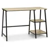 Image de Bureau Lisboa Noir, Table pour PC, Style Industriel, 105 cm Longueur