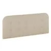 Image de Tête de lit tapissée saona 150x60 cm couleur beige, 8 cm d'épaisseur