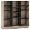 Image de Étagère Bibliothèque Vigo 110x110 cm , étagère pour bureau, couleur Chêne et Gris