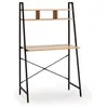 Image de Bureau Blanca noir, 1 étagère, style industriel, 83 cm longueur