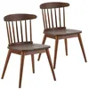 Image de Pack 2 chaises Ben en bois couleur noyer