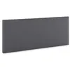 Image de Tête de lit Aura recouverte de tissu Gris Foncé 150x60 cm