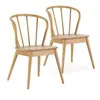 Image de Lot de 2 chaise vs venta stock H. 83 cm non empilable non pliable interieur en bois