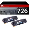 Image de Pack toner compatible Canon 726 Noir Lot de 2