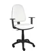 Image de Chaise Ayna Similicuir Bras Réglable - Blanc