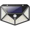Image de Lampe solaire rechargeable 100 LED avec capteur de mouvement - MEDIA WAVE STORE - Noir - Extérieur noir