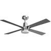 Image de Ventilateur de plafond DC 122cm pales en érable avec LED et wifi en argent
