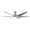 Image de Ventilateur de plafond DC pales en résine 167cm avec dimmer LED 3 tons et Wifi en gris