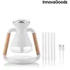 Image de InnovaGoods Humidificateur d'air 3-en-1, Diffuseur d'arômes, Chargeur inductif