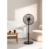 Image de AIR STAND WOOD - Ventilateur sur pied oscillant de style rétro 50 W - Noir