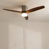 Image de WINDCALM DC STYLANCE NICKEL - Ventilateur de plafond - Inox et bois foncé