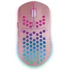 Image de Souris Gaming Sans Fil Mars Gaming MMW3 Rose RGB Flow Ultralégère 79g 3200DPI