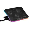 Image de Mars Gaming MNBC6, base de refroidissement + stand XL 19"' ARGB, 3 ventilateurs, stand mobile, Support pour notebook, Noir