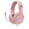 Image de Casque Gaming FRGB Rainbow Over-Ear Mars Gaming MH122 Rose Microphone Professionnel