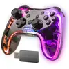 Image de Mars Gaming Manette De Jeu Sans Fil Mgp-24 RGB (Transparent) (Android, Mac, PC, PS3, PS4, Xbox 360), Manette, Transparent, Noir