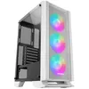 Image de Boîtier PC ATX Mars Gaming MC-C Blanc Panneau Metal-Mesh 3 Ventilateurs FRGB 12cm