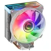 Image de Ventilateur PC Mars Gaming MCPU-VR Blanc 180W TDP Double Miroir Infini ARGB 4 Heatpipes
