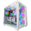 Image de Tour XXL E-ATX Mars Gaming MCV3 Blanc Fenêtre Frontale et Latérale en Verre Trempé