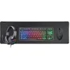 Image de Mars Gaming PACK GAMER 4EN1 (CLAVIER/SOURIS/CASQUE/TAPIS) MCP-RGB3 (NOIR) (FR, Filaire), Clavier, Noir