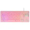 Image de Mars Gaming Clavier Gamer Mk023 RGB (Rose) (FR, Filaire), Clavier, Rose, Pink