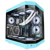 Image de Boîtier Gaming Custom ATX Mars Gaming MC-3T, Verre Trempé, 3x Slots PCI Verticaux, Bleu