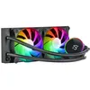 Image de Refroidissement Liquide AIO Mars Gaming ML-LCD240, TDP 500W, 2x Ventilateurs FDB ARGB 120mm, Ecran LCD, Opti-Chamber 3rd Gen, Noir