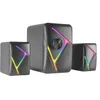 Image de Mars Gaming RGB 2.1 Gaming Enceintes et Subwoofer 35W Mars Gaming MS-H21, Inverted Drivers 3D Surround, Noir