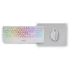 Image de Combo 3en1 Mars Gaming MCP124, Clavier, Souris, Tapis de souris, Français, Blanc