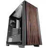 Image de Mars Gaming Boitier Moyen Tour Atx Mc-Wood RGB Avec Panneau Vitré (Noir/Transparent) (ATX, mATX, Mini-ITX), Boîtier PC, Noir, Transparent