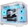 Image de MARS GAMING Boitier Mini Tour Micro ATX MC-3TCorem avec panneaux vitrés (Blanc)
