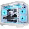 Image de Mars Gaming Boitier Mini Tour Micro Atx Mc-3tcorem Avec Panneaux Vitrés (Blanc) (mATX, Mini-ITX), Boîtier PC, Blanc