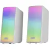 Image de Mars Gaming Enceintes Bluetooth Ms-Rgb2 (Blanc), Haut-parleur PC, Blanc, Multicolore