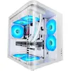 Image de Mars Gaming Mc-Curvw (ATX, mATX, Mini-ITX), Boîtier PC, Blanc, Noir