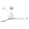Image de Ventilateur de plafond Réversible Thermostat Wifi Moteur à courant continu Toits en pente Télécommande Adaptateur 2/3 Lames PURLINE VirginD132C0466658 Blanc