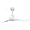 Image de Ventilateur de plafond Réversible Thermostat Wifi Moteur à courant continu Toits en pente Télécommande PURLINE TongaD132C0466667 Blanc