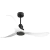 Image de Ventilateur de plafond Réversible Thermostat Wifi Moteur à courant continu Toits en pente Télécommande PURLINE TongaD132C0464564 Noir