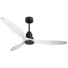 Image de Ventilateur de plafond Réversible Thermostat Wifi Moteur à courant continu Toits en pente Télécommande PURLINE SalD166C0464574 Noir