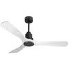 Image de Ventilateur de plafond Réversible Thermostat Wifi Moteur à courant continu Toits en pente Télécommande Shopify Vendible AUTOMATIQUE PURLINE NusaD132C0464580 Noir