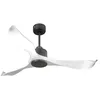 Image de Ventilateur de plafond Réversible Thermostat Wifi Moteur à courant continu Toits en pente Télécommande Adaptateur 2/3 Lames PURLINE VirginD132C0365184 Noir