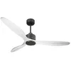 Image de Ventilateur de plafond Réversible Thermostat Wifi Moteur à courant continu Toits en pente Télécommande PURLINE SalD166C0365199 Noir