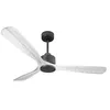 Image de Ventilateur de plafond Réversible Thermostat Wifi Moteur à courant continu Toits en pente Télécommande PURLINE MadeiraD166C0365211 Noir