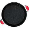 Image de Poêle à Paella Valencienne Émaillée 65cm, Acier Émaillé Antiadhésif, 22 Portions Briebe PAN65 Noir