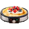 Image de Crêpière, 30cm Diamètre, Revêtement Antiadhésif, Température Réglable Briebe CM1137 1600W Noir noir
