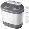 Image de Mini Machine à Laver Portable Camping 3Kg Lavage 1Kg Centrifugeuse 2 Compartimen Briebe WM1140 190 W Blanc/Gris